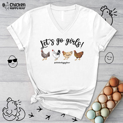 Let's Go Girls 2 V-Neck Tee