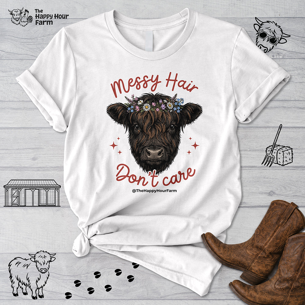 Messy Hair Don't Care Unisex Tee