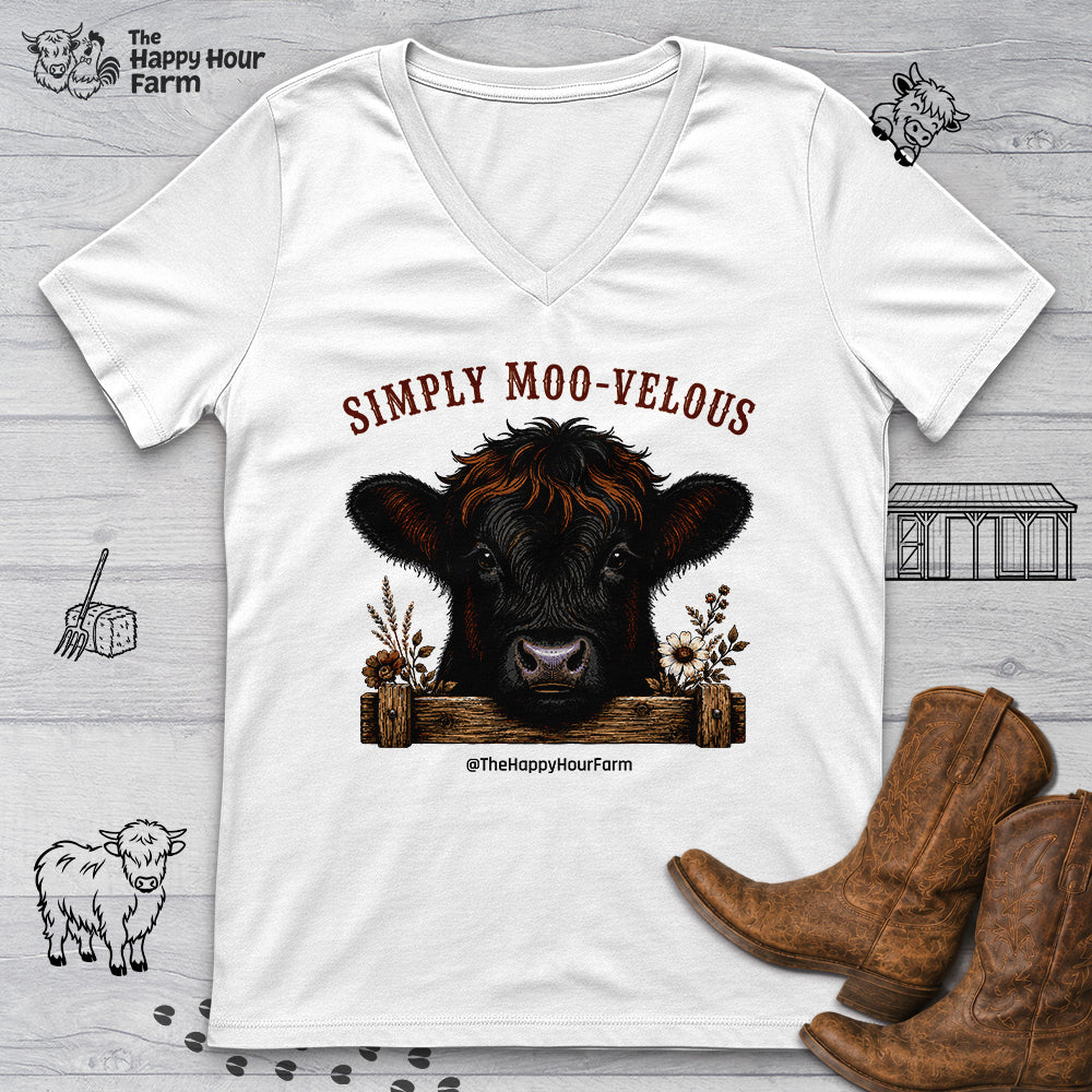 Simply Moo-Velous V-Neck Tee