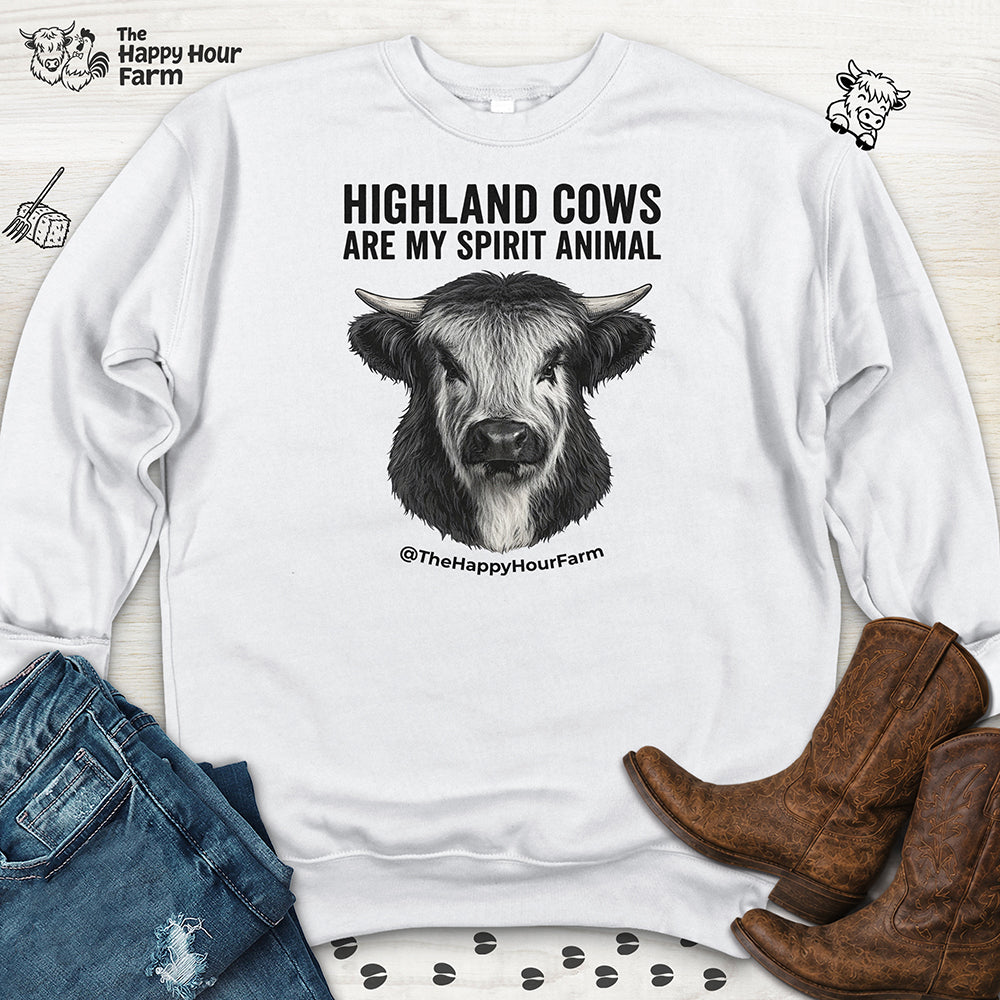 Highland Cows Are My Spirit Animal Sweatshirt
