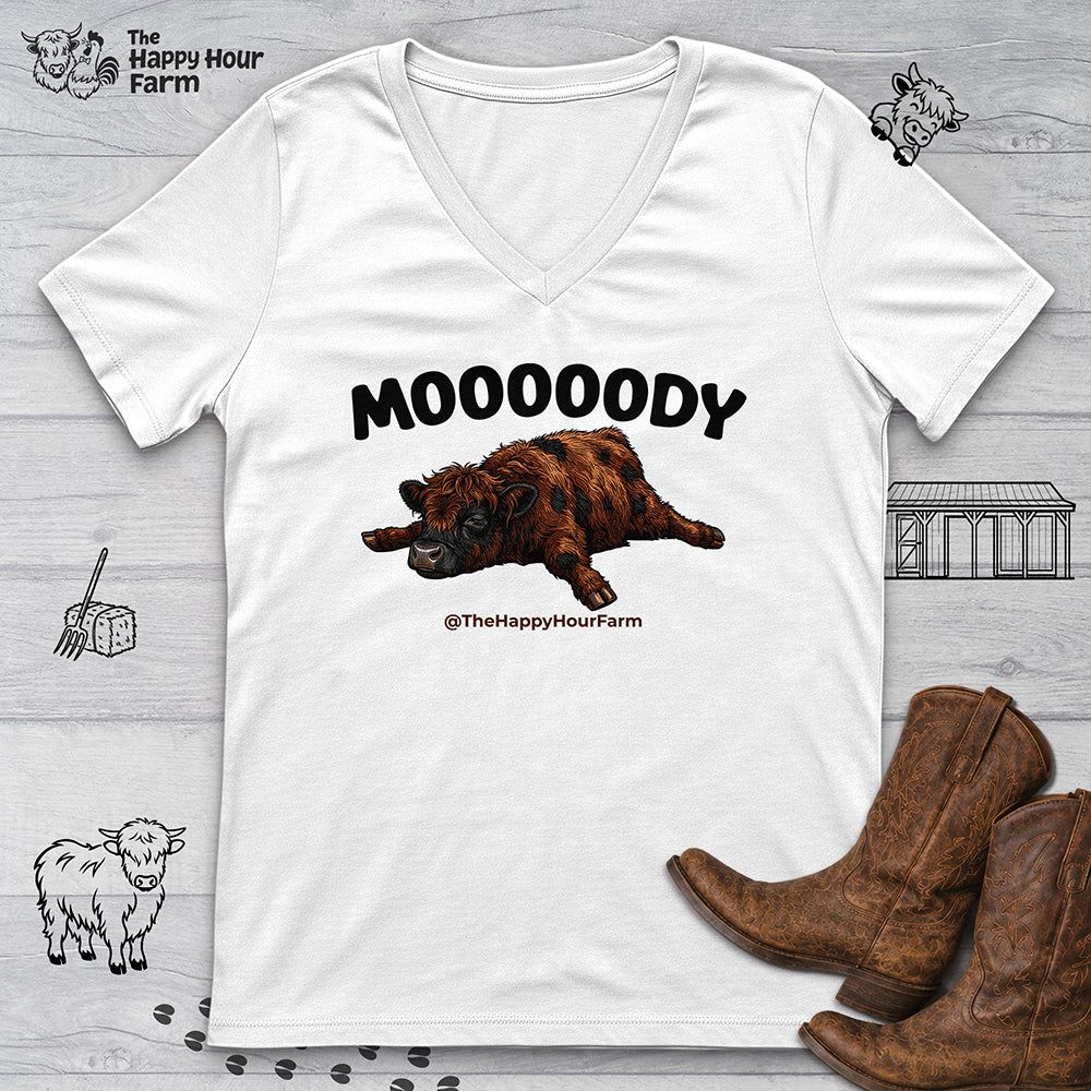 Mooooody V-Neck Tee