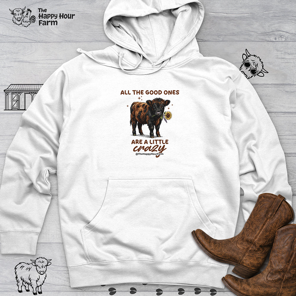 All the Good Ones Are a Little Crazy Hooded Sweatshirt