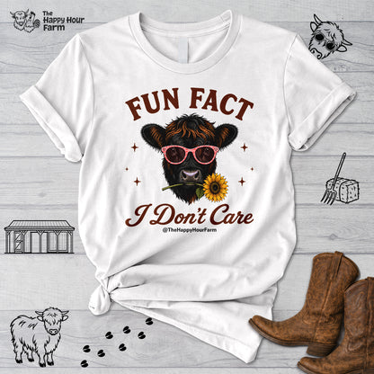 Fun Fact I Don't Care Unisex Tee