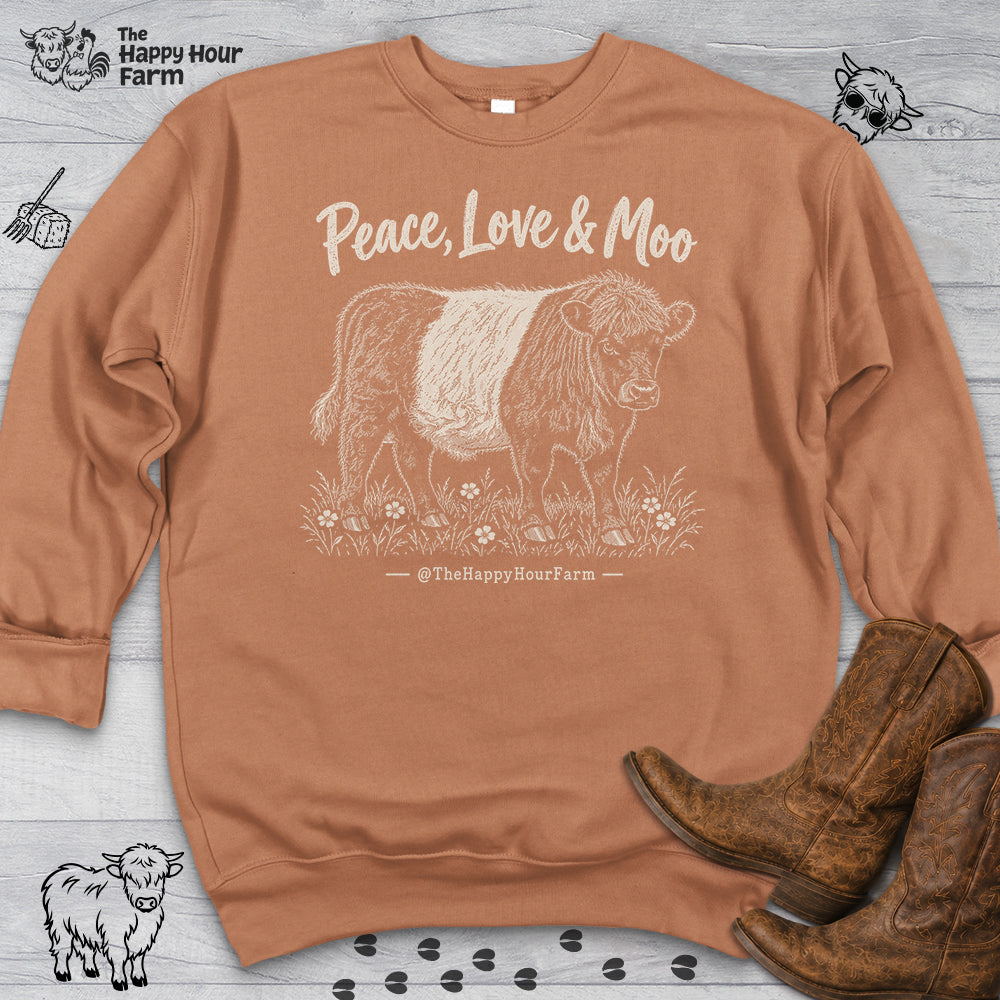 Peace, Love & Moo Sweatshirt