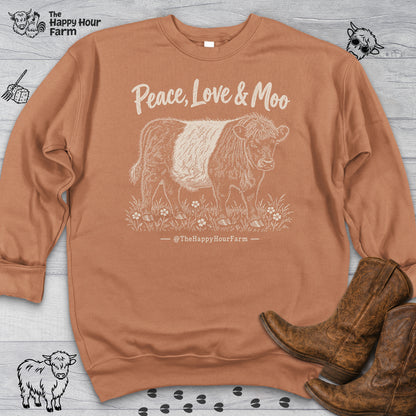 Peace, Love & Moo Sweatshirt