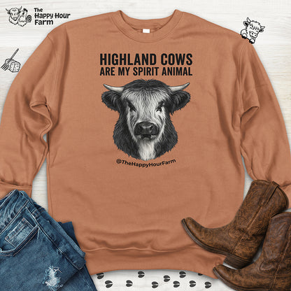 Highland Cows Are My Spirit Animal Sweatshirt