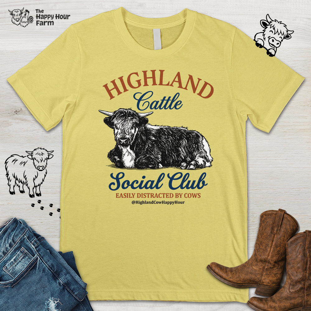 Highland Cattle Social Club Unisex Tee
