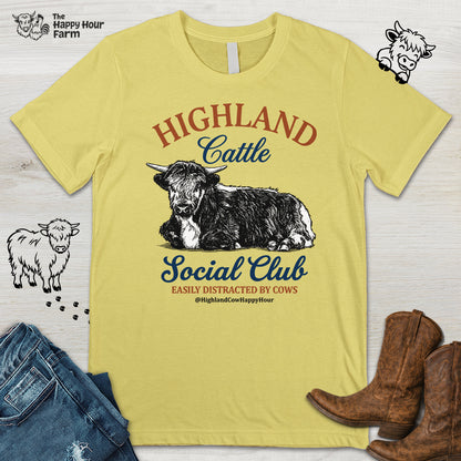 Highland Cattle Social Club Unisex Tee